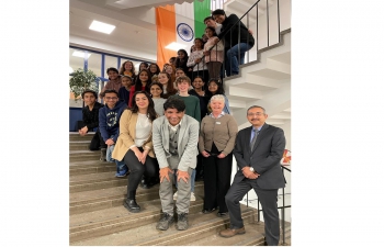 Interaction with students at International School of Stockholm Region (ISSR)